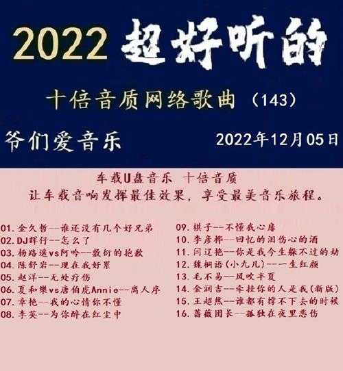群星《2022超好听的十倍音质网络歌曲(143)》WAV分轨