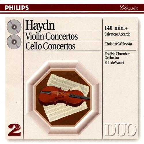 【古典音乐】阿卡多、瓦列芙斯卡《海顿·小提琴协奏曲和大提琴协奏曲》2CD.1993[FLAC+CUE整轨]
