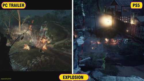 《对马岛之魂》PC/PS5版画面对比：光影变动增强氛围